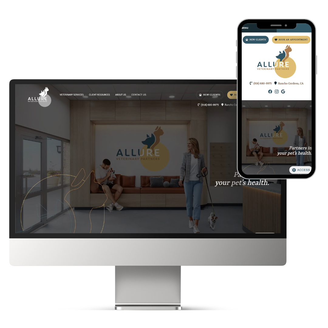 Modern Animal Health Website Design - Allure Veterinary Partners Modern Animal Health Website Design - Allure Veterinary Partners